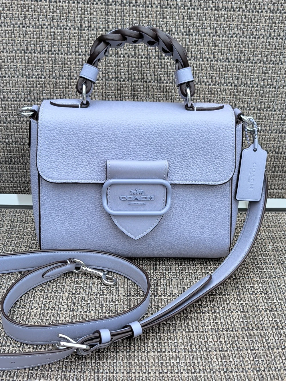 COACH Morgan Top-Handle Satchel With Crossbody Strap (CJ618) EUC